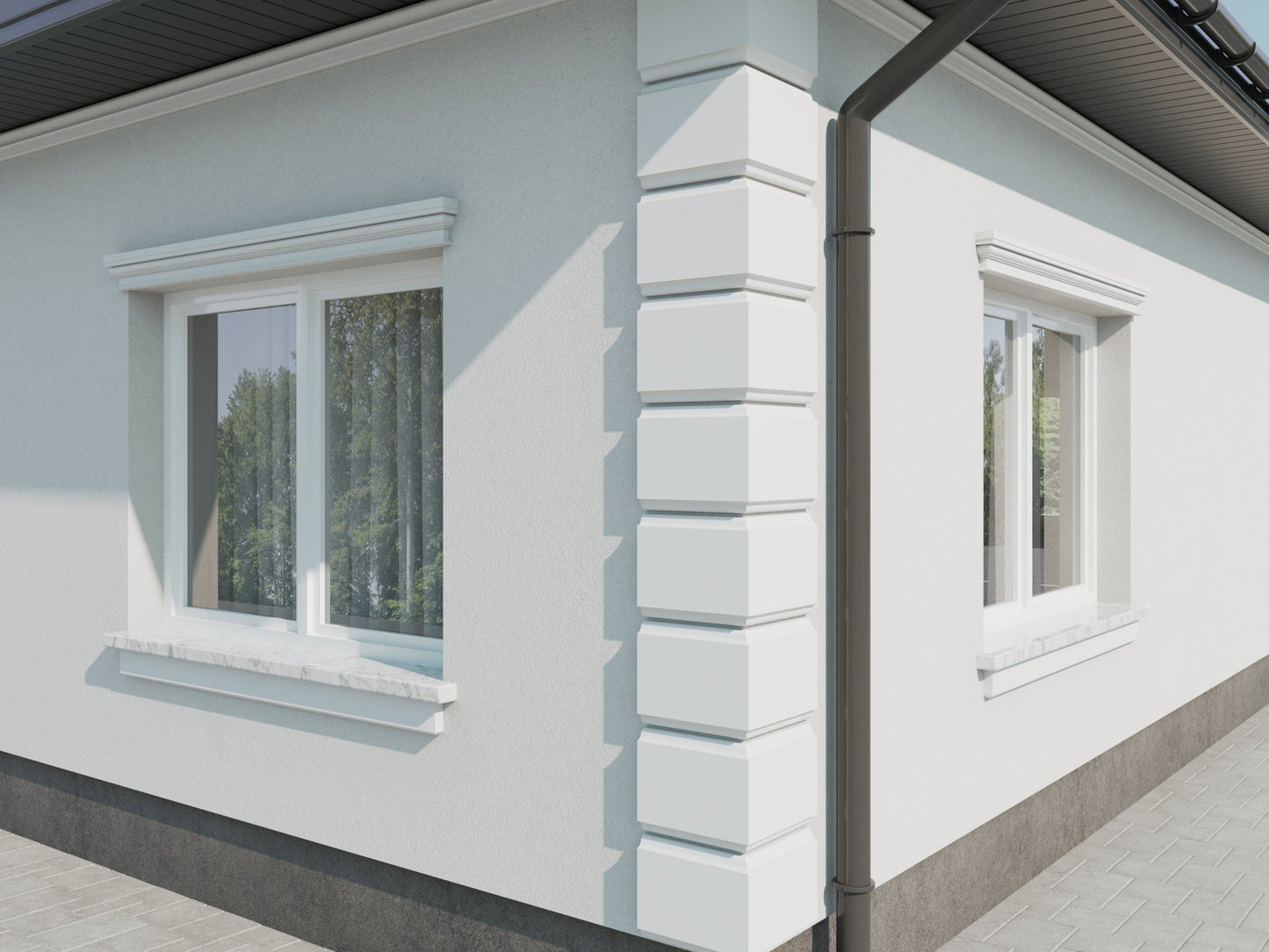 Bossensteine fassade 05 - decorwall24h.de