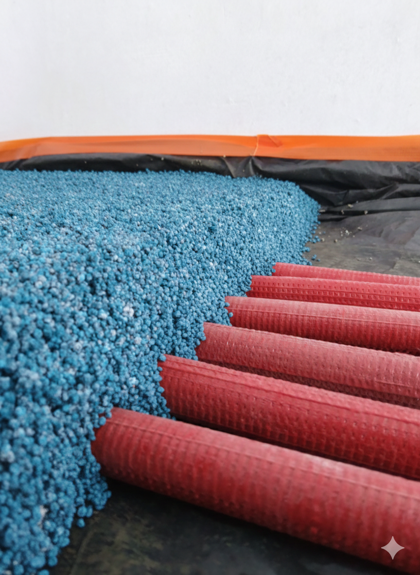 Styroporbeton (EPS-Leichtbeton) gebrauchsfertige Mischung 60 l blau – verstärkt