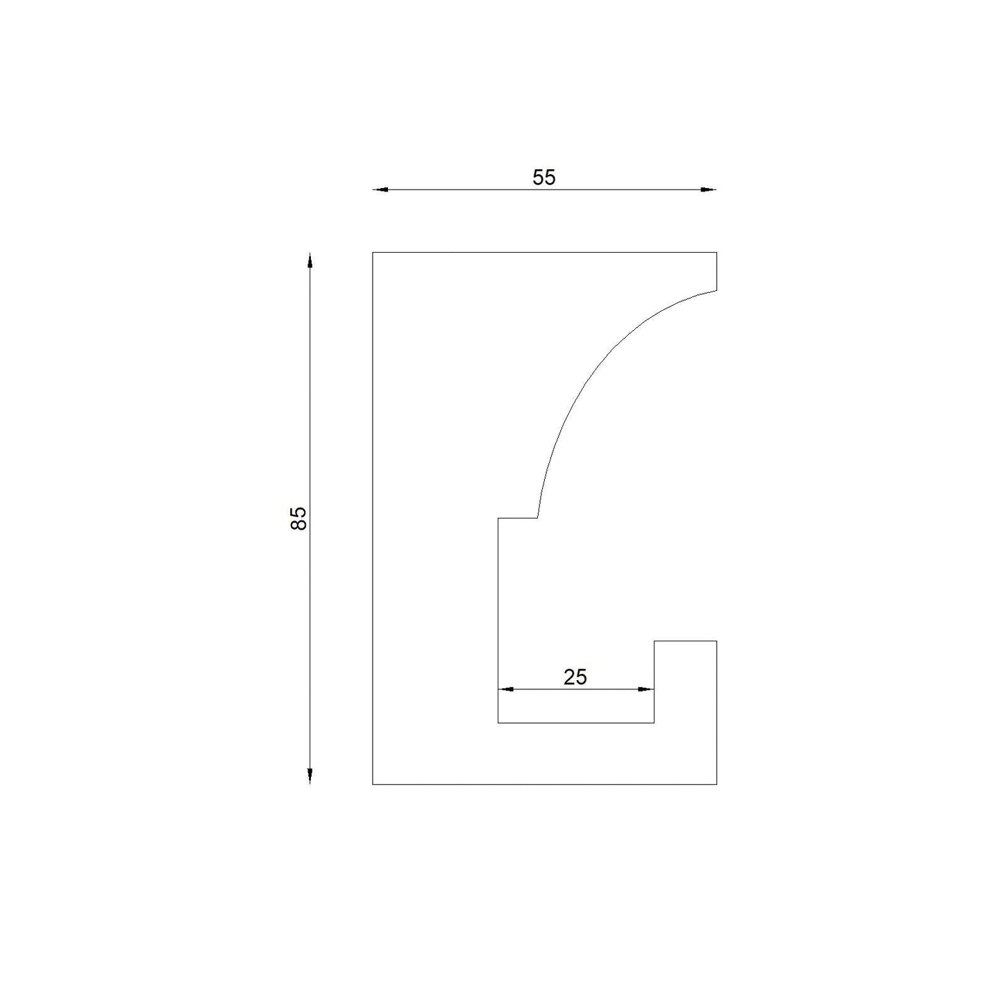 Stuckleiste Mit LED 02 - decorwall24h.de