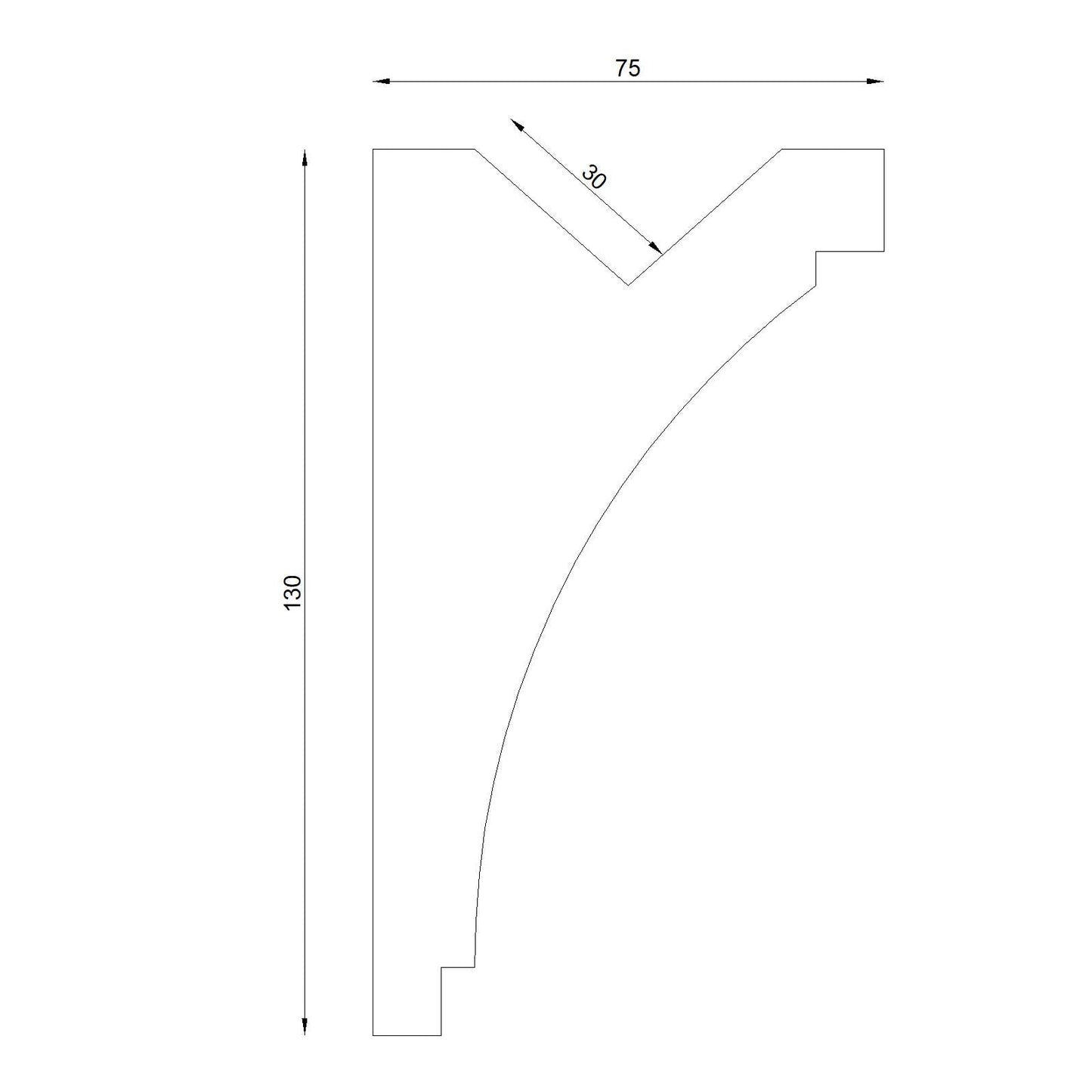 Stuckleisten Für LED 03 - decorwall24h.de